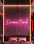 Néon LED Mural "L'amour éternel"