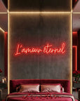 Néon LED Mural "L'amour éternel"