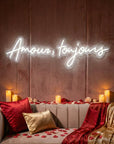 Néon LED Mural "Amour, toujours"