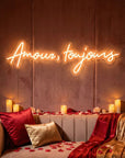 Néon LED Mural "Amour, toujours"