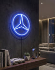Néon LED Mural "Logo Mercedes" Chill'Neon