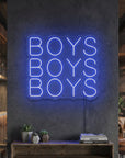 Néon LED Mural "BOYS BOYS BOYS"