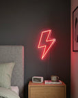 Néon LED mural éclair foudre pour déco de chambre et gaming setup