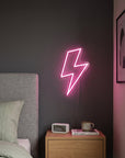neon-led-eclair-foudre-rose-decoration-murale