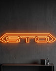 Néon LED mural STO voiture de sport pour déco garage
