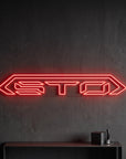 Néon LED mural STO voiture de sport pour déco garage