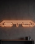 Néon LED mural STO voiture de sport pour déco garage
