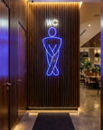 Néon LED Mural "WC Homme & Femme" Chill'Neon
