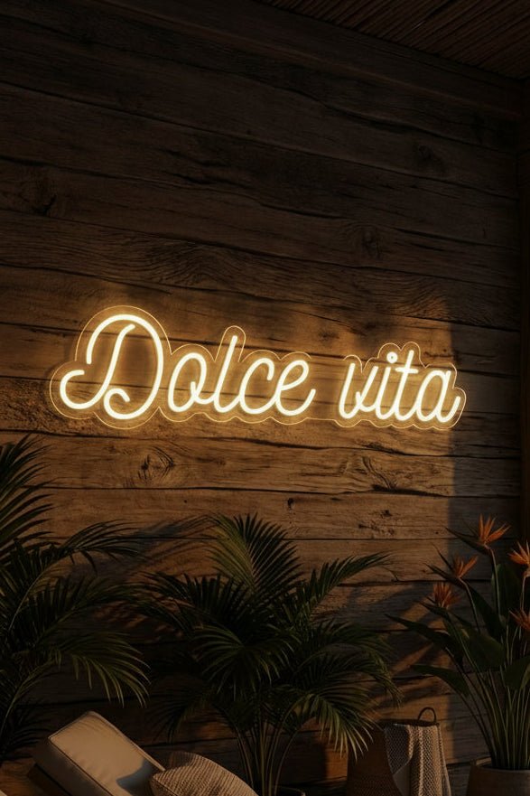 Néon LED Mural "Dolce Vita" Chill'Neon
