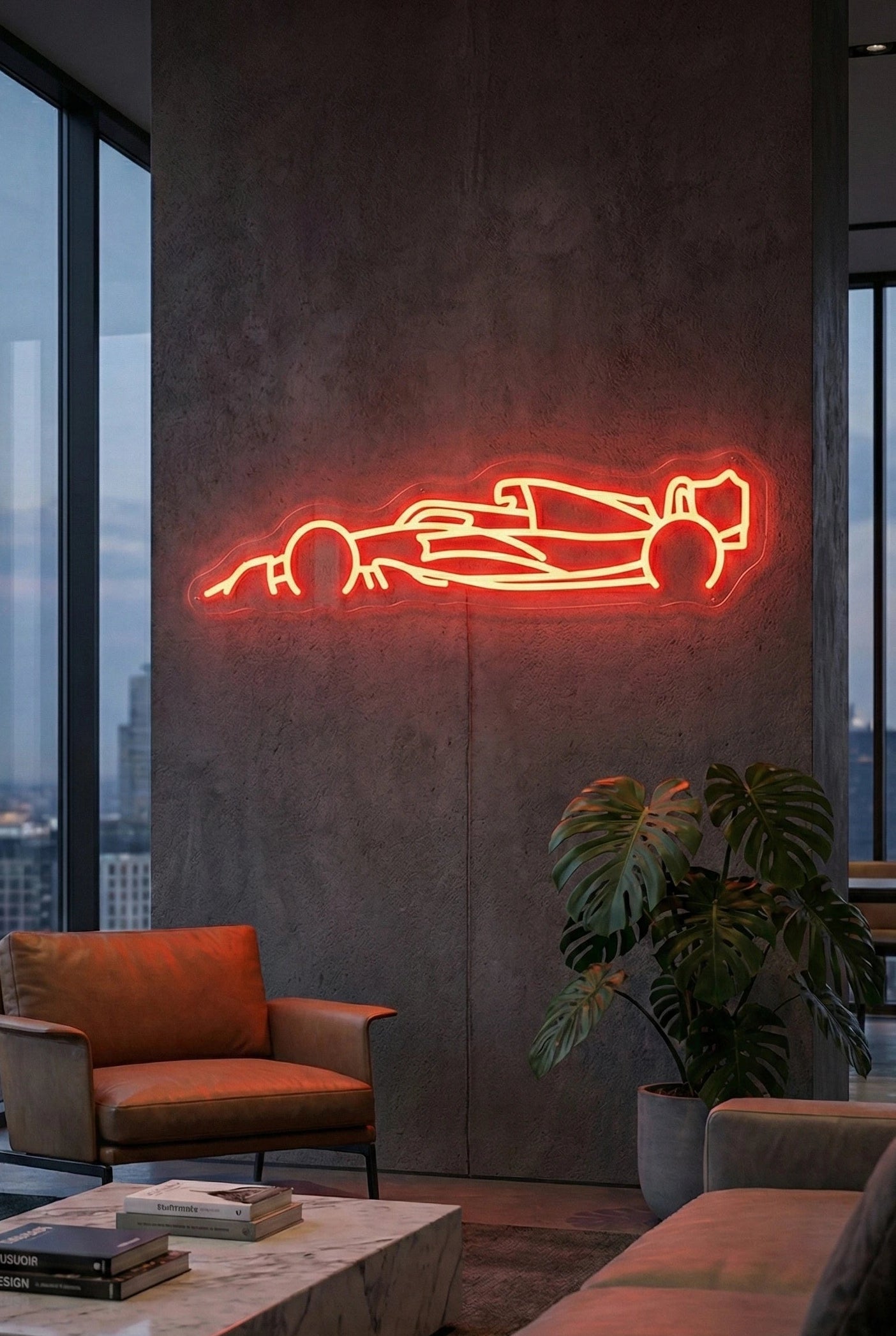Néon LED Mural "Silhouette F1" Chill'Neon