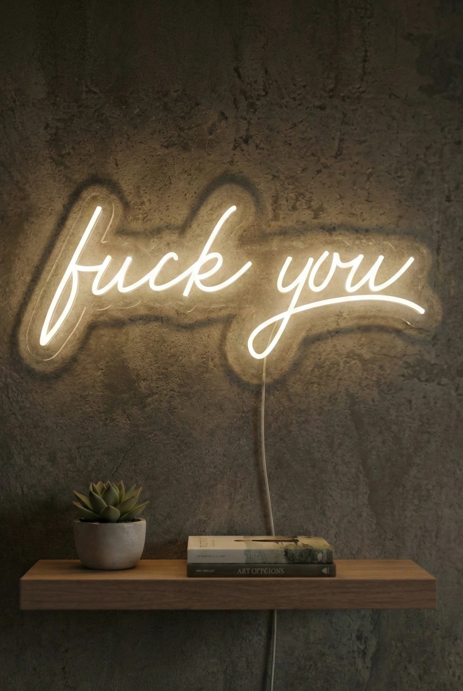 Néon LED Mural "Fuck you" Chill'Neon
