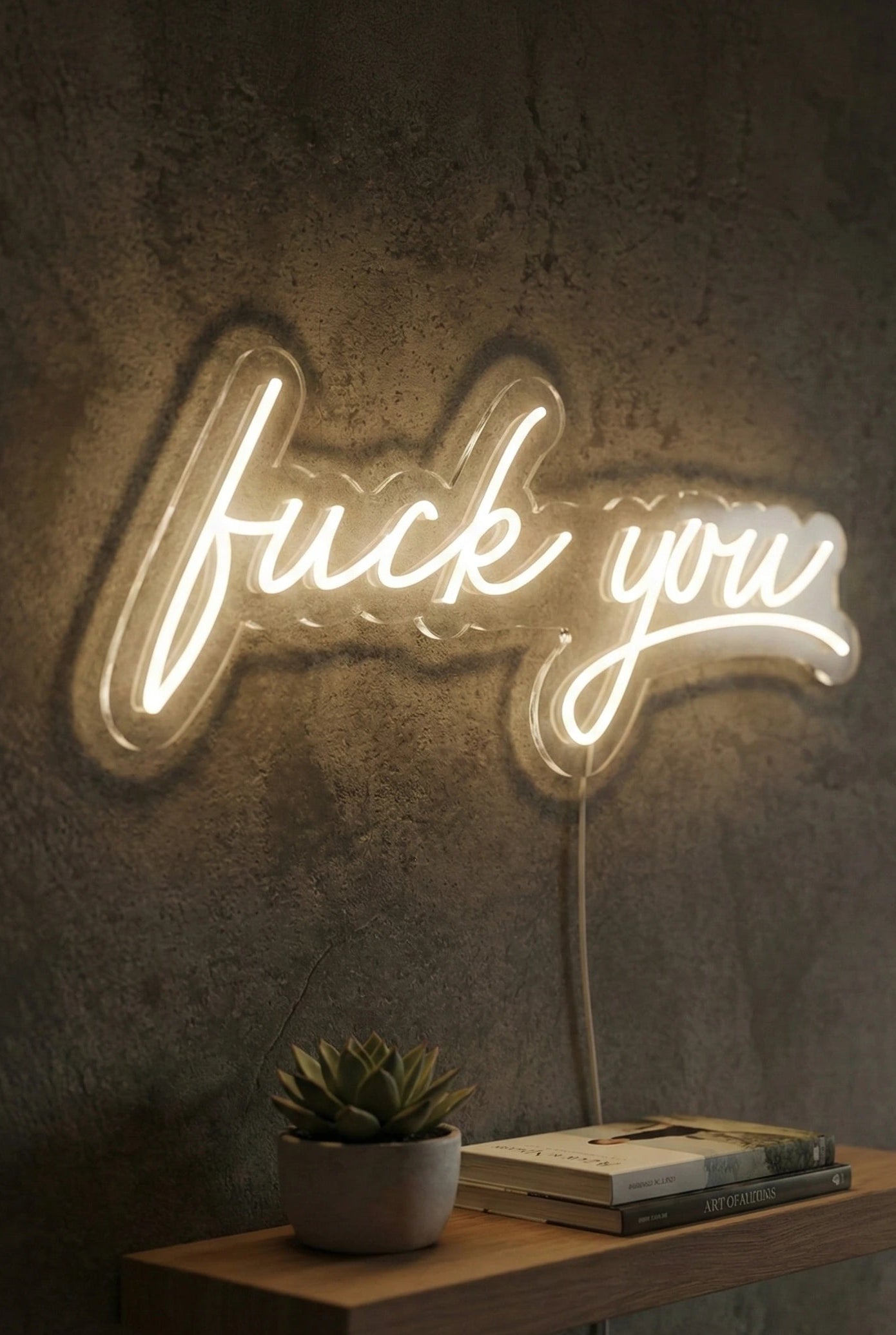 Néon LED Mural "Fuck you" Chill'Neon
