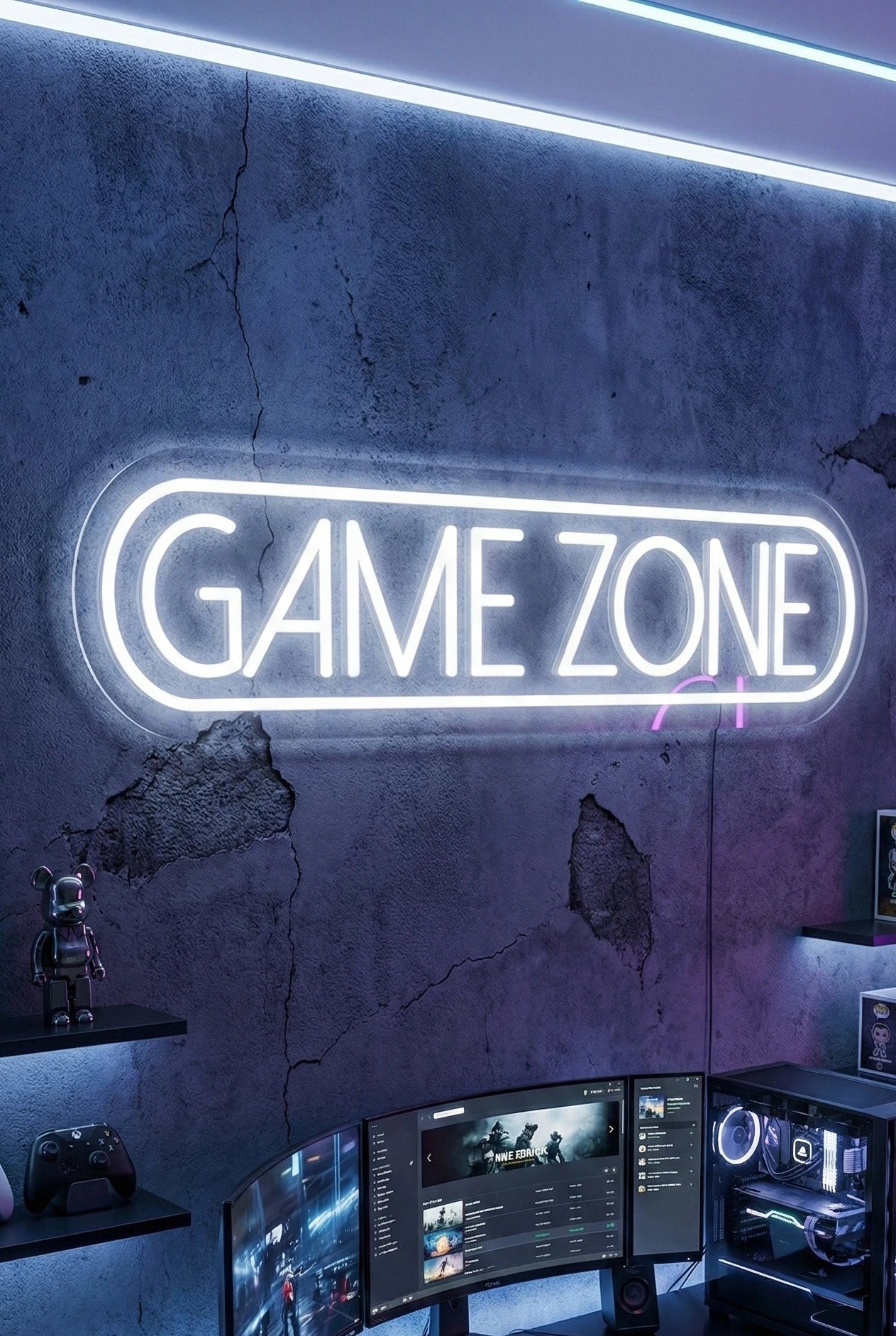 Néon LED Mural "Game Zone" Chill'Neon
