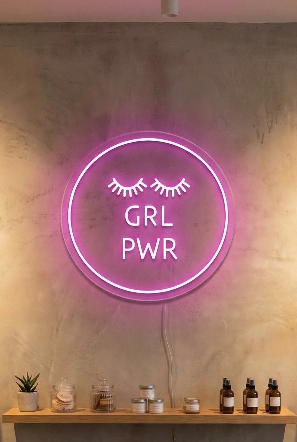 Néon LED Mural "GRL PWR" Chill'Neon