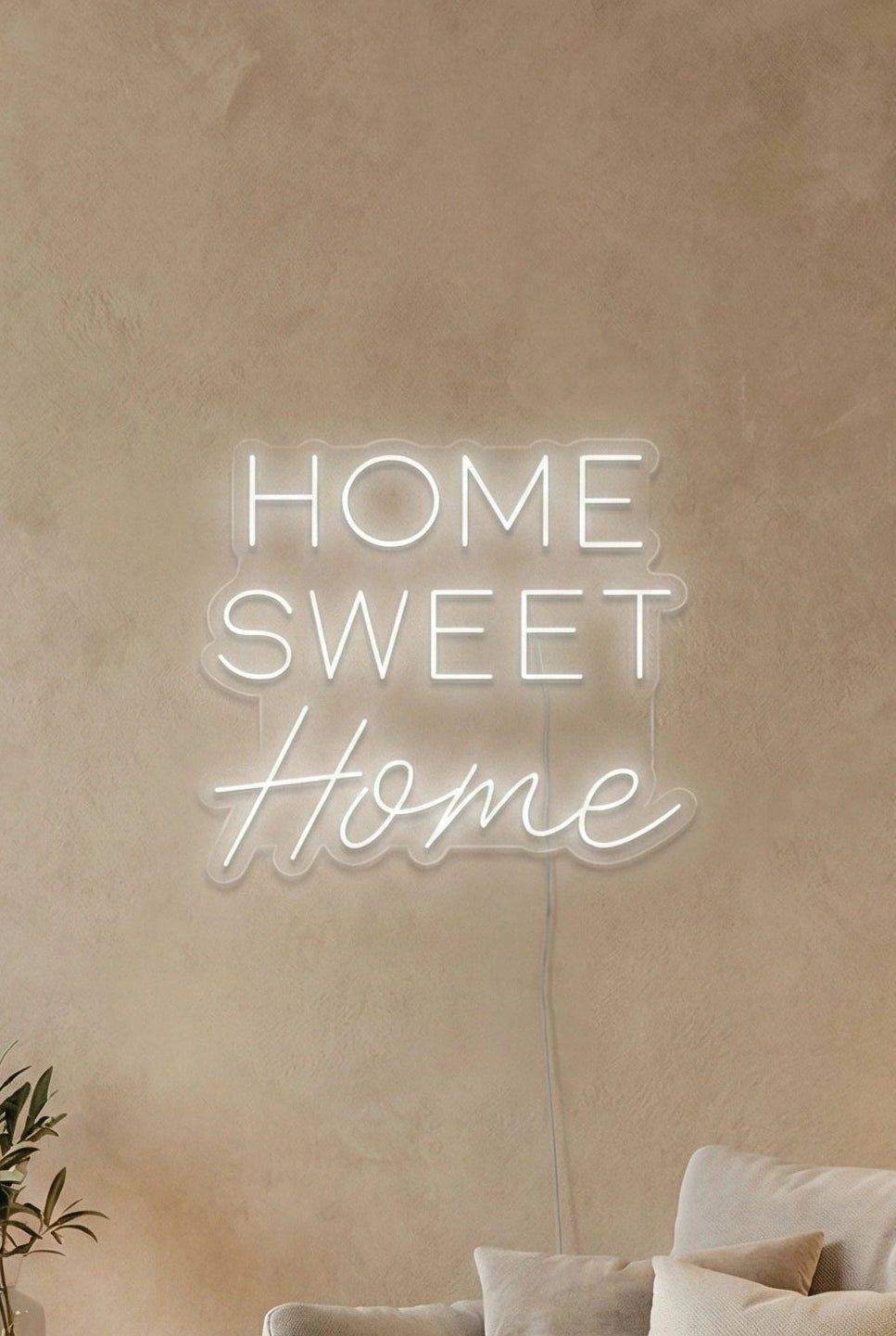 Néon LED Mural "Home Sweet Home" Chill'Neon