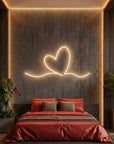 Néon LED Mural "Cœur Infini"
