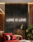 Néon LED Mural "LOVE IS LOVE"