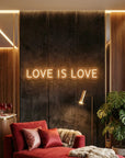 Néon LED Mural "LOVE IS LOVE"