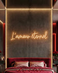 Néon LED Mural "L'amour éternel"