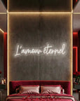 Néon LED Mural "L'amour éternel"