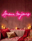 Néon LED Mural "Amour, toujours"