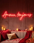 Néon LED Mural "Amour, toujours"