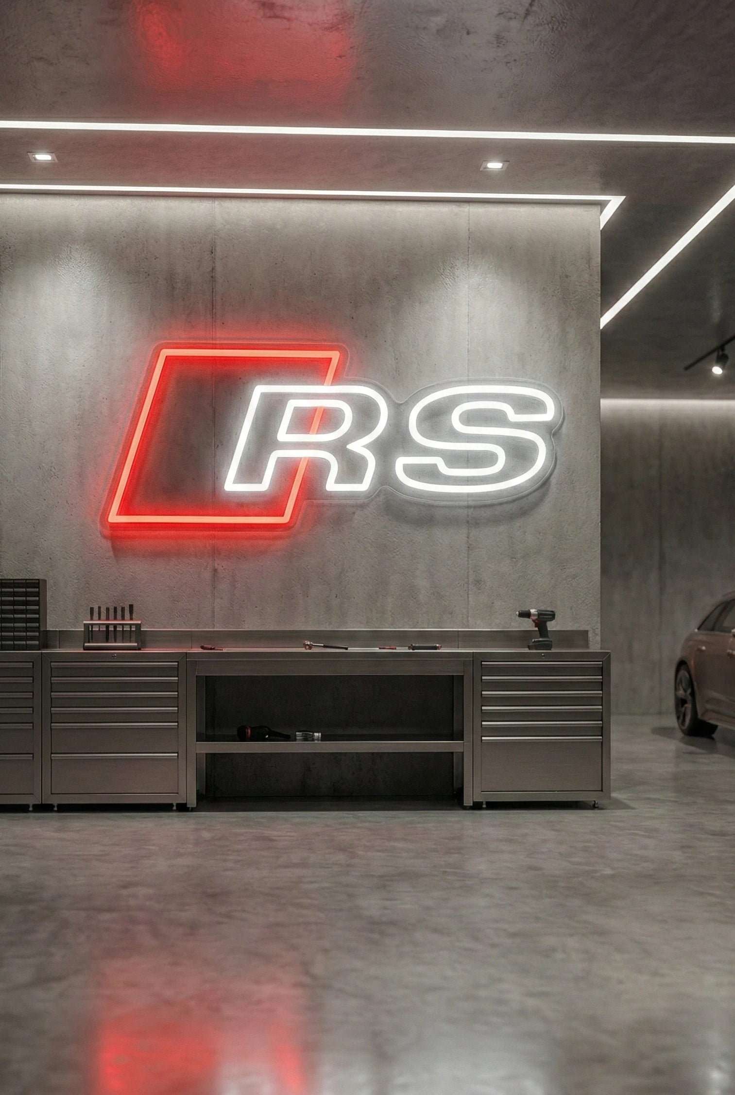 Néon LED Mural "Audi RS" Chill'Neon