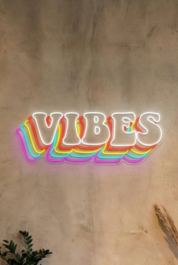 Néon LED Mural "VIBES" Chill'Neon