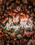 Néon LED Mural "Will you marry me ?"