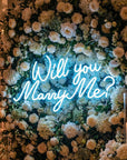 Néon LED Mural "Will you marry me ?"