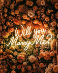 Néon LED Mural "Will you marry me ?"