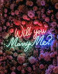 Néon LED Mural "Will you marry me ?"