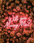 Néon LED Mural "Will you marry me ?"