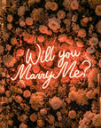 Néon LED Mural "Will you marry me ?"