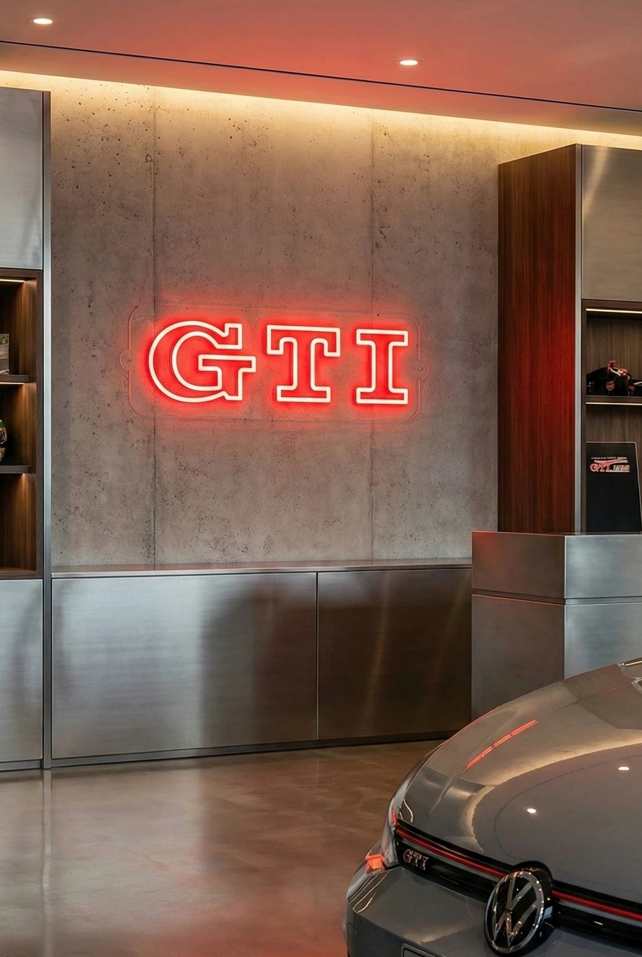 Néon LED Mural "GTI" Volkswagen Chill'Neon