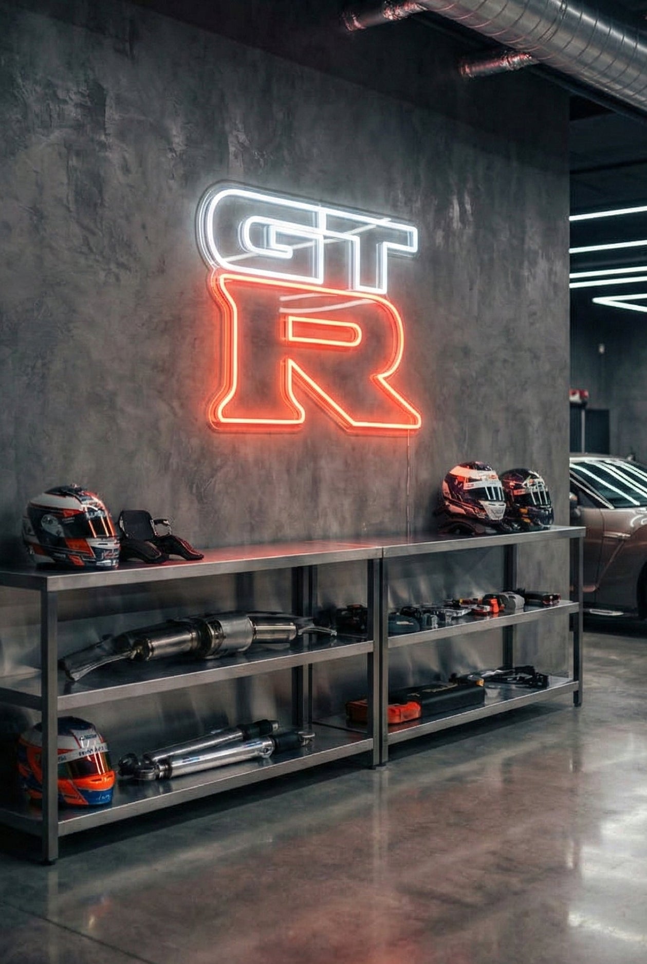 Néon LED Mural "GTR" Nissan Chill'Neon