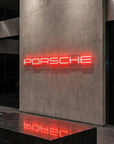 Néon LED Mural Logo "PORSCHE" Chill'Neon