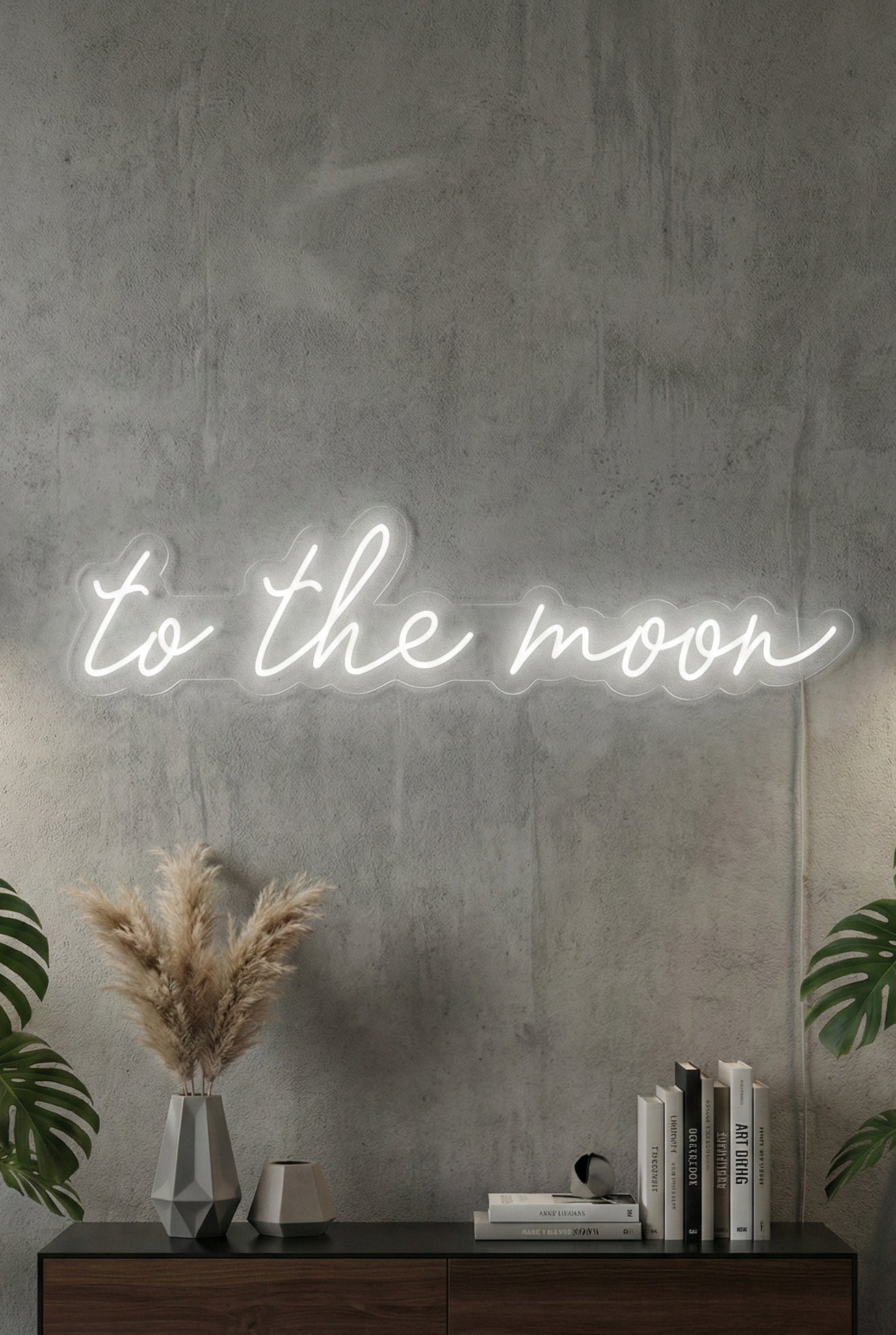 Néon LED Mural "To the moon" Chill'Neon