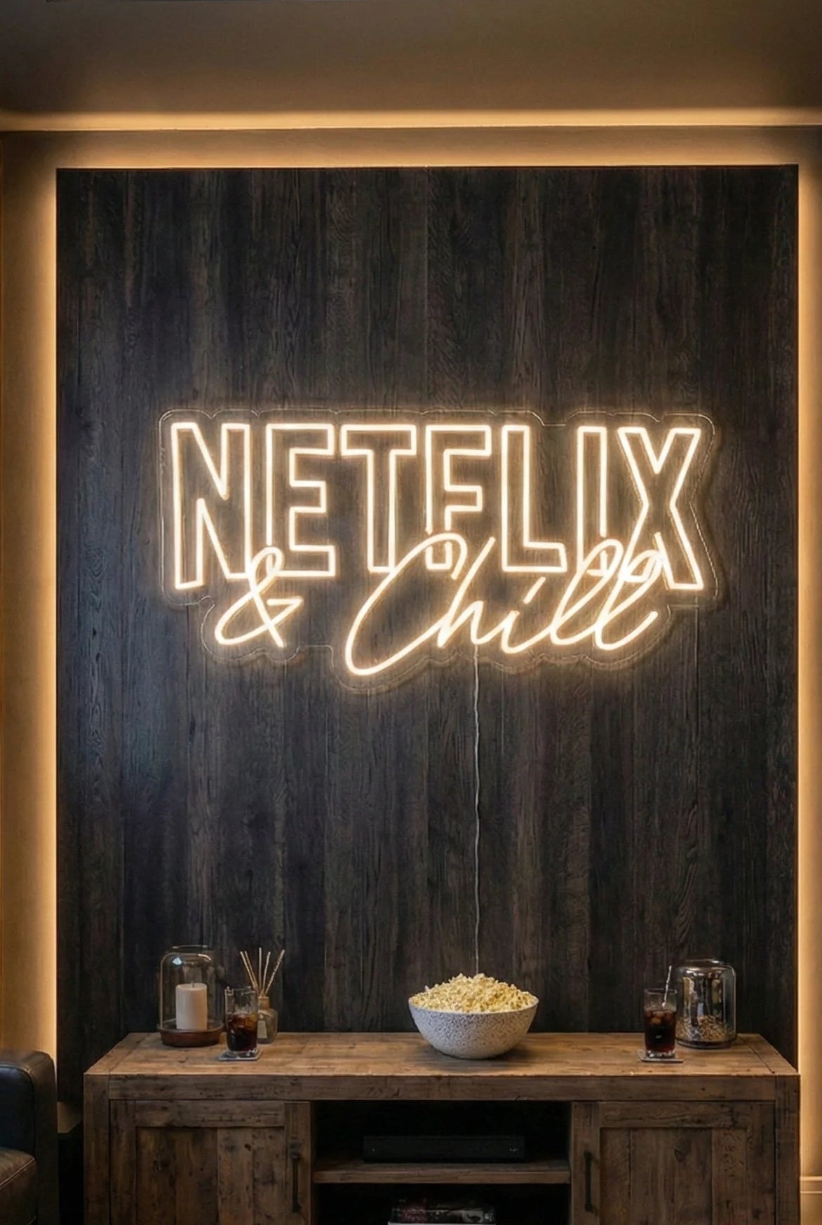 Néon LED Mural "Netflix and Chill" Chill'Neon