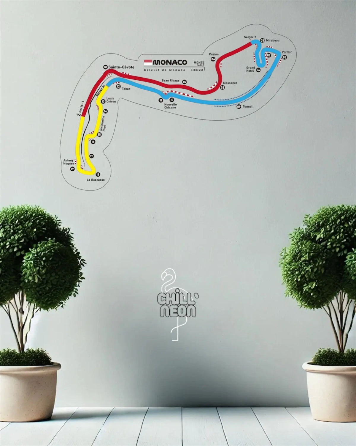 Néon Circuit Monaco - En stock