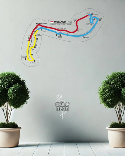 Néon Circuit de Monaco - Circuit de course Chill'Neon
