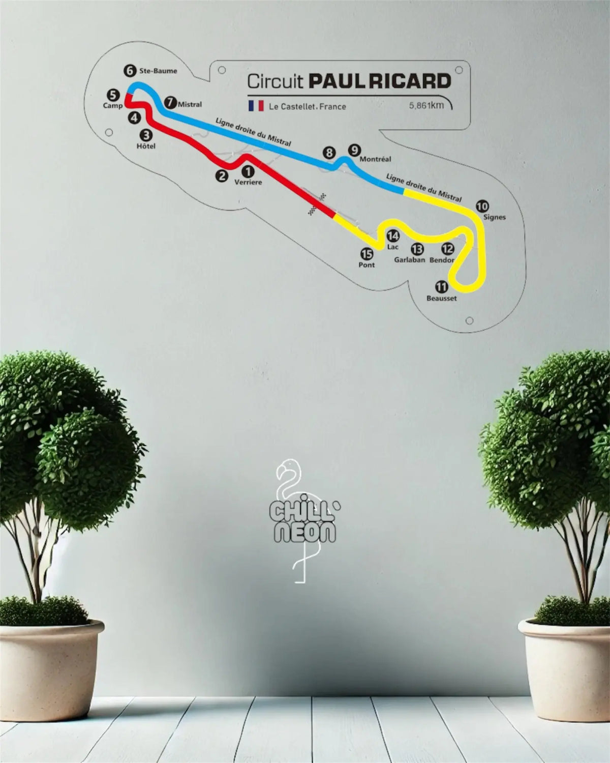 Néon Circuit Paul Ricard - En stock