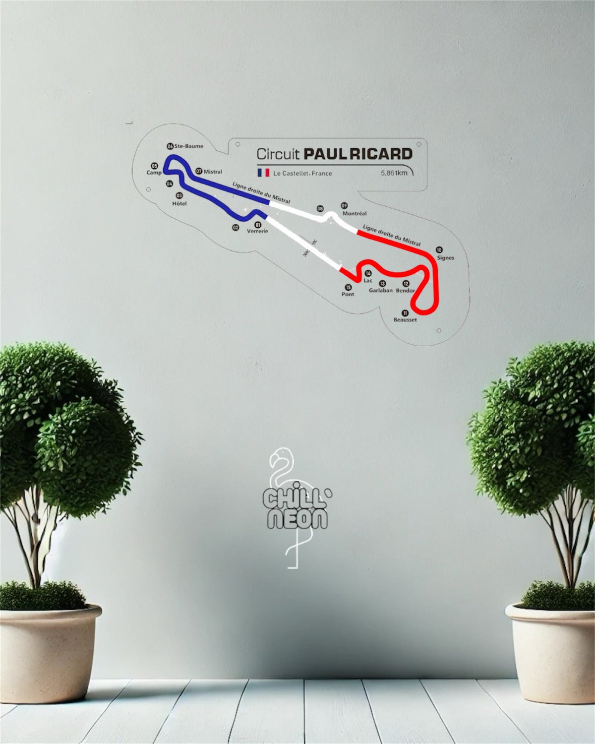 Néon circuit Paul Ricard - En stock