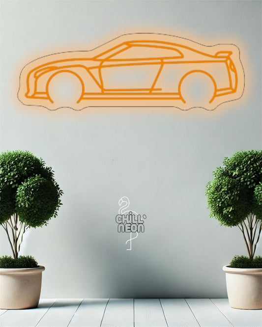 Néon Silhouette Nissan GTR - En stock Chill'Neon