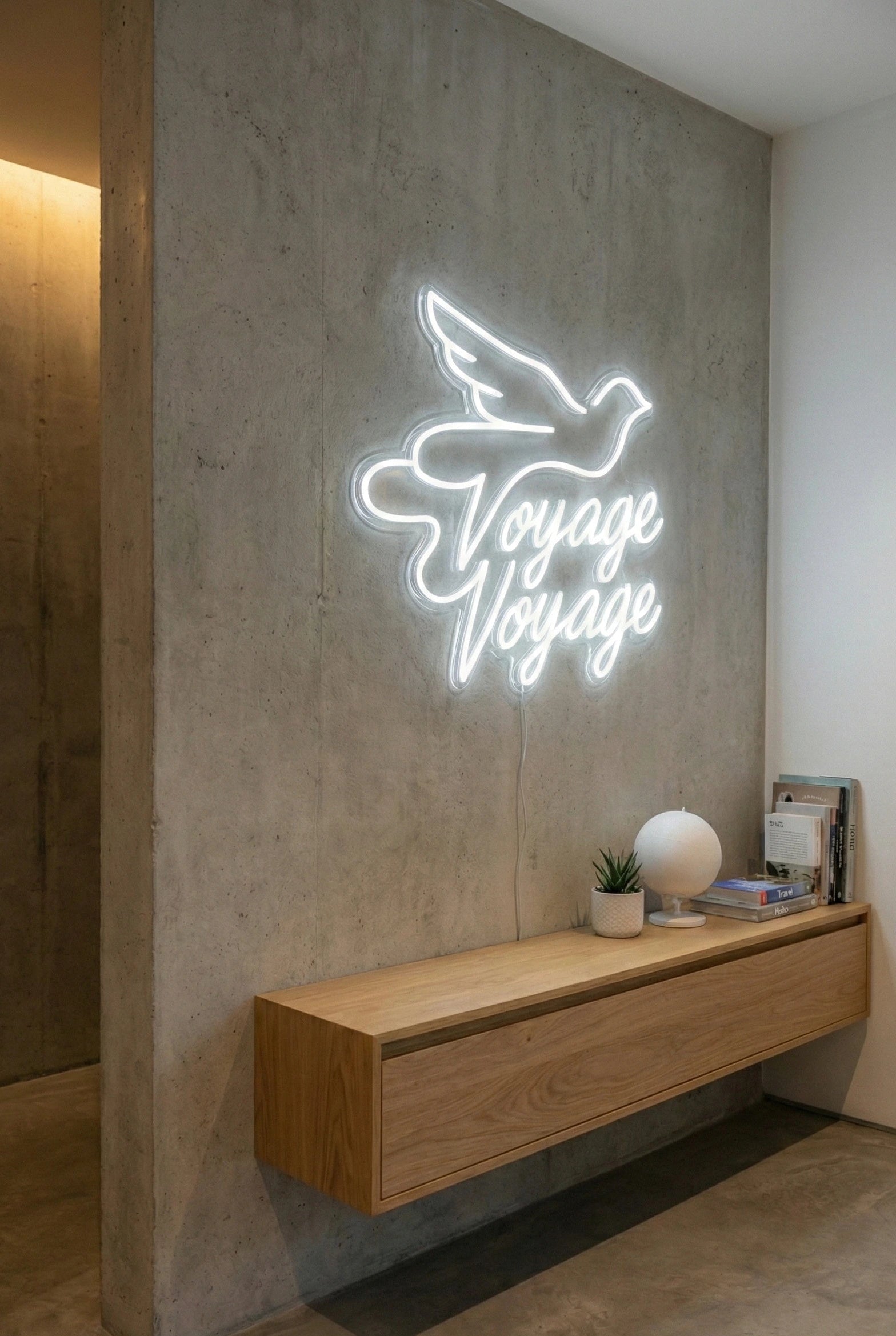 Néon LED Mural "Voyage Voyage" Chill'Neon