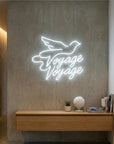 Néon LED Mural "Voyage Voyage" Chill'Neon
