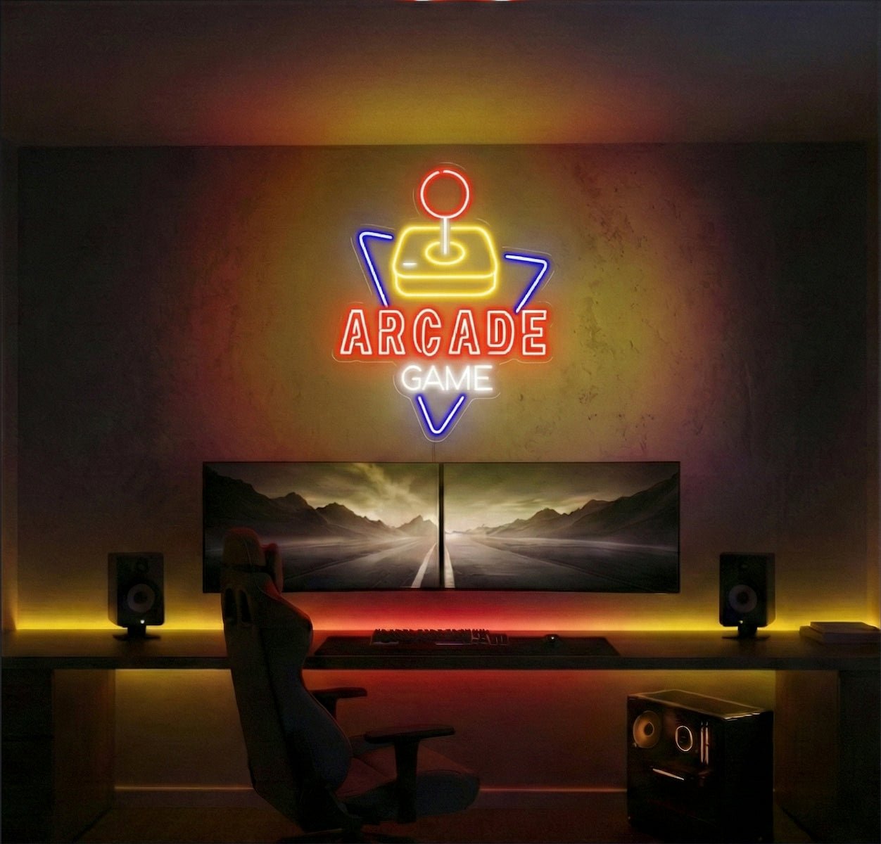 Néon LED Mural "Arcade Game" Chill'Neon