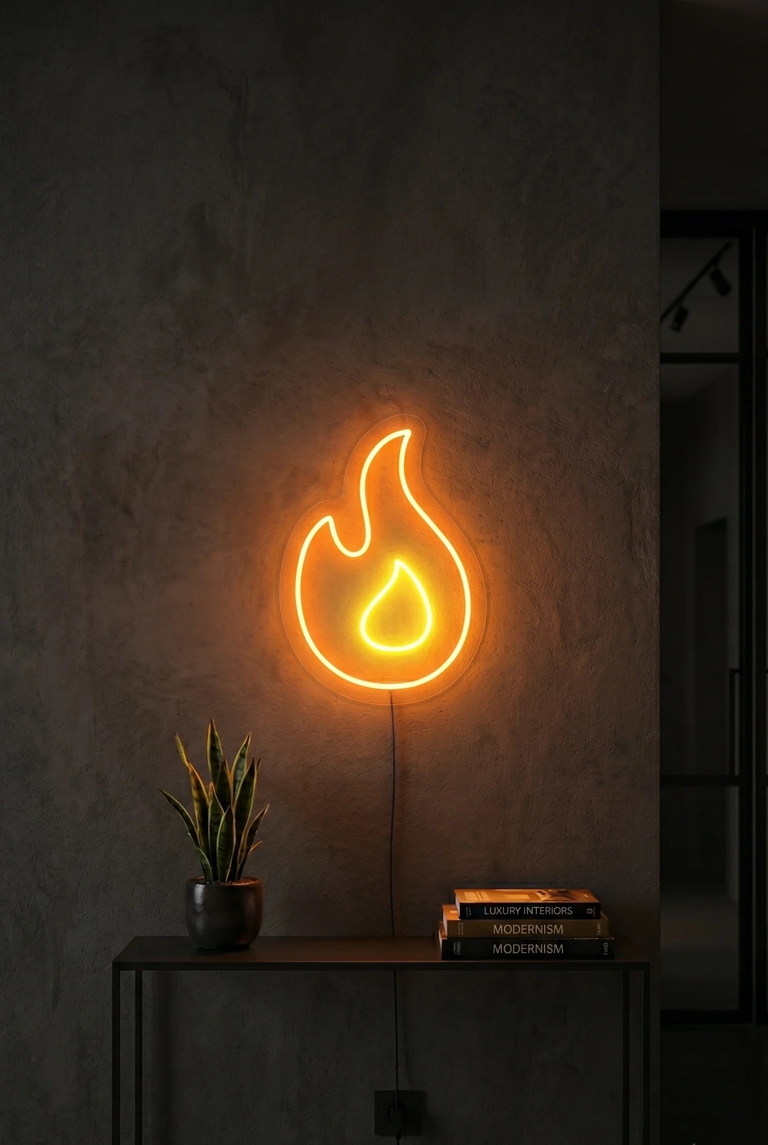 neon-led-flamme-feu-decoration-murale
