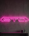 Néon LED mural STO voiture de sport pour déco garage