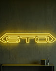 Néon LED mural STO voiture de sport pour déco garage